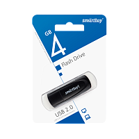 Флеш-накопитель Smartbuy Scout 4GB USB2.0 пластик черный 