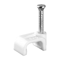 Скоба Volsten V02-6W-2-07-050 пластиковая плоская 7 мм (50шт.)