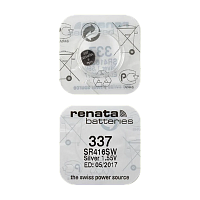 Батарейка Renata 337 (SR416SW) Silver Oxide 1.55V (1/10/100)