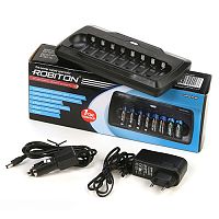 Зарядное устройство ROBITON VolumeCharger Plus зарядное уст-во, для1-8 аккум. Ni-MH, Ni-Cd, LiFePO4