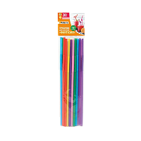 Трубочки для коктейлей Paterra ФАНТАЗИЯ  d=5 мм х 210 мм цветные (1/72)