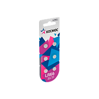 Батарейка Космос G4/LR626/LR66/377A/177 BL6 Alkaline 1.5V (6/60/2400)