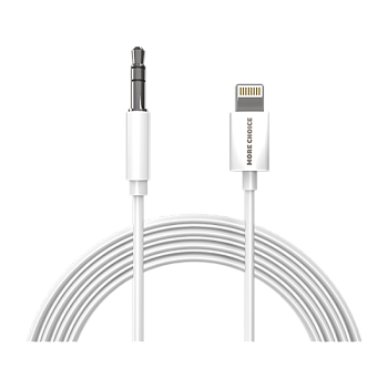 Кабель AUX MORE CHOICE UK22i Jack 3.5mm (m)-Lightning (m) 2м ПВХ белый (1/36/360)