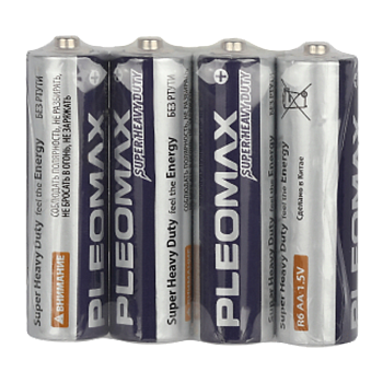 Батарейка Pleomax Super R6 AA SH4 Heavy Duty 1.5V (4/60/1200/28800)