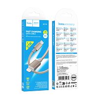 Кабель HOCO X119 Type-C (m)-Lightning (m) 1м 3.0A 27W нейлон PD3.0 золотой