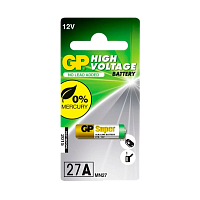 Батарейка GP LR27/A27/MN27 BL1 Alkaline 12V (1/10/600)