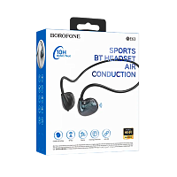 Наушники вкладыши Borofone BE63 bluetooth 5.2 с микр. черный (1/120)