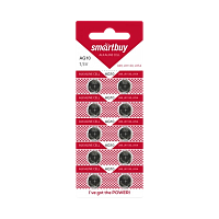 Батарейка Smartbuy G10/LR1130/LR54/389A/189 BL10 Alkaline 1.5V (10/100/2000)
