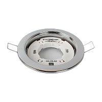 Светильник настенно-потолочный Ultraflash GX-53-02 20W 220V GX53 встраиваемый 106мм хром (1/50)