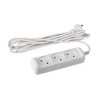 Удлинитель ЭРА UX 3р.Б/З 6A 1.5м белый (1/20)