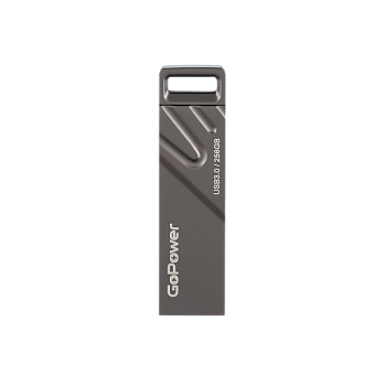 Флеш-накопитель GoPower TITAN 256GB USB3.0 металл черный графит (1/50/1000)