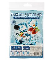 Пакет для льда Без бренда FORTUNA 30см x 18см 60мкм 10шт. (1/50/300)