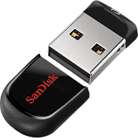 Флеш-накопитель SanDisk Cruzer Fit CZ33 8GB USB2.0 пластик черный 
