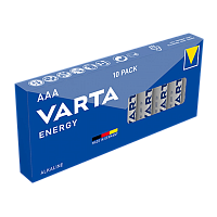 Батарейка Varta ENERGY LR03 AAA БОКС10 Alkaline 1.5V (4103) (10/700) 