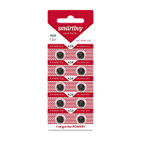 Батарейка Smartbuy G9/LR936/LR45/394A/194 BL10 Alkaline 1.5V (10/200/2000)