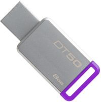 Флеш-накопитель Kingston DataTraveler 50 8GB USB3.1 металл фиолетовый 
