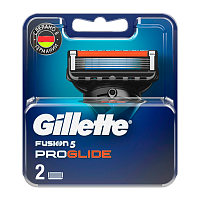 Сменные кассеты Gillette "FUSION PROGLIDE" 5 лезвий 2шт. (цена за 1 шт) (2/20) 