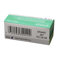 Батарейка SEIZAIKEN 357 (SR44W) Silver Oxide 1.55V (1/10/100/1000)