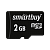 Карта памяти microSD Smartbuy 2GB Class4 10 МБ/сек без адаптера
