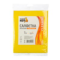 Салфетка Рыжий кот 30х38см 7шт. вискоза (1/50)