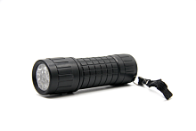 Фонарь универсальный Без бренда 509 от батареек черный