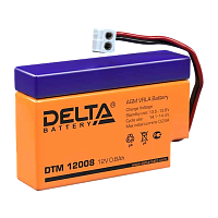 Аккумулятор свинцово-кислотный Delta DTM 12008 12V 0.8Ah