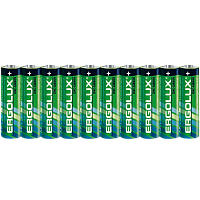 Батарейка Ergolux R6 AA Shrink 10 Zinc Carbon 1.5V (10/60/720)