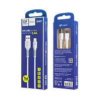 Кабель GFPower 42T USB (m)-Type-C (m) 1м 2.4A TPE белый (1/200/800)