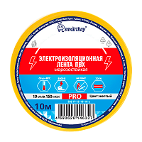 Изолента Smartbuy PRO 19мм*10м ПВХ морозостойкая желтый