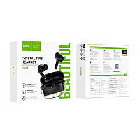 Наушники внутриканальные HOCO EW54 bluetooth 5.3 с микр. черный (1/20/200)