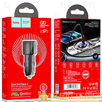 Автомобильное З/У HOCO NZ3 2Type-C 40W PD3.0 черный (1/12/120)