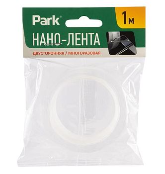 Нано-лента Park акрил 1м*20мм двусторонняя прозрачный