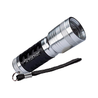 Фонарь универсальный Космос 109B 1W LED от батареек IP54 1 режим черный серый (1/36/144)