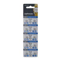 Батарейка GoPower G1/LR621/LR60/364A/164 BL10 Alkaline 1.5V отрывные (10/100/3600)
