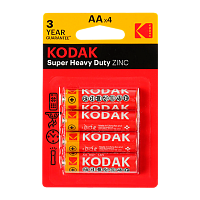 Батарейка Kodak Extra R6 AA BL4 Heavy Duty 1.5V (4/80/400/26400)