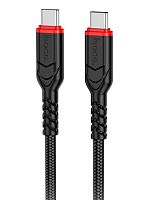Кабель HOCO X59 Type-C (m)-Type-C (m) 3м 3.0A 60W нейлон черный