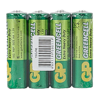 Батарейка GP GreenCell R6 AA SH4 Heavy Duty 1.5V (4/40/200/1000)