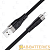 Кабель HOCO X53 USB (m)-Lightning (m) 1.0м 2.4A силикон черный (1/31/310)