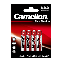 Батарейка Camelion Plus LR03 AAA BL4 Alkaline 1.5V (4/48/1152) 