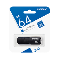 Флеш-накопитель Smartbuy Clue 64GB USB3.1 пластик черный 