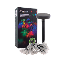 Фонарь садовый Старт Бабочки 1W 35LED от солнечной батареи IP44 черный (1/24)
