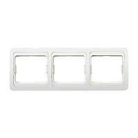 Рамка Smartbuy 3-местная горизонтальная белая "Марс"