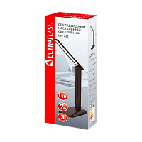 Светильник настольный Ultraflash UF-732 7W 220V на основании 3 ур.ярк.+сенсор. упр. черный (1/20)
