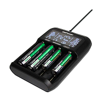 З/У для аккумуляторов GoPower Genius2000 Ni-MH/Ni-Cd/Li-ion/IMR/LiFePO4 4 слота (1/40)