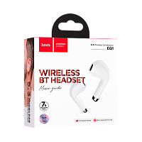 Наушники вставные HOCO EQ1 bluetooth 5.3 с микр. белый (1/14/140) 