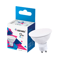 Лампа светодиодная Космос GU10 12W 4500К 174-265V софит матовая (1/10/80)