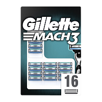 Сменные кассеты Gillette "MACH3" 3 лезвия 16шт. (цена за 1 шт) (16/160) 