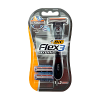 Бритва BIC "Flex 3 Hybrid" 3 лезвия 2 кассеты (1/10)