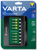 З/У для аккумуляторов Varta LCD Multi Charger+ AA/AAA 8 слотов