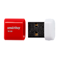 Флеш-накопитель Smartbuy Lara 16GB USB2.0 пластик красный 